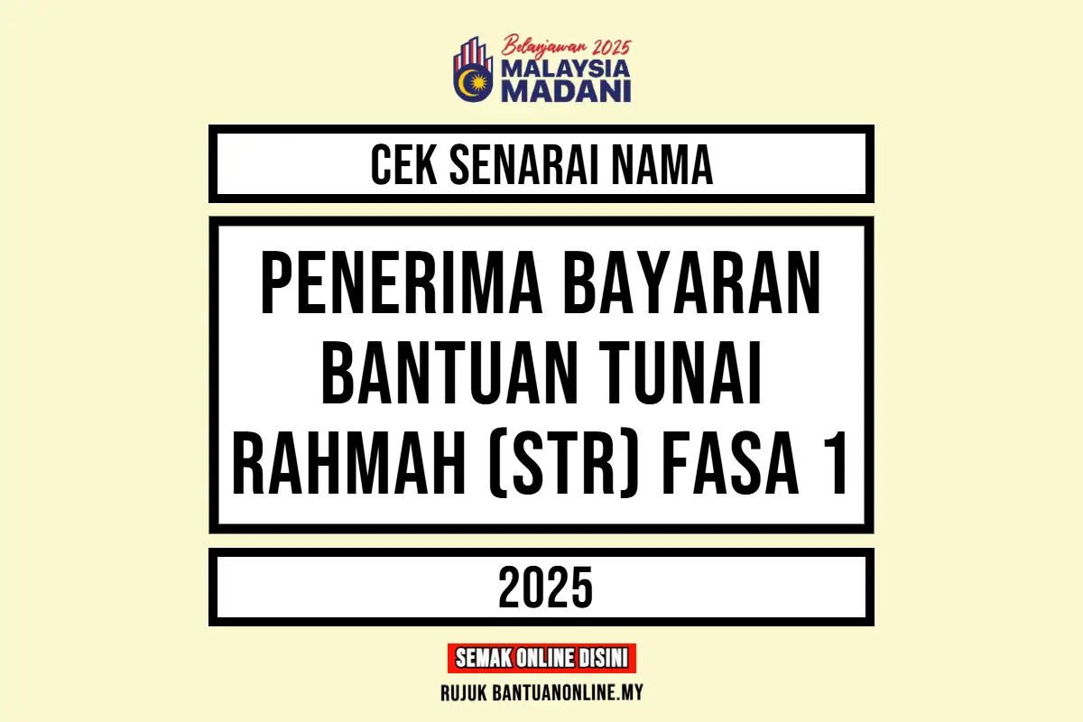 BAYARAN SUMBANGAN TUNAI RAHMAH 2025