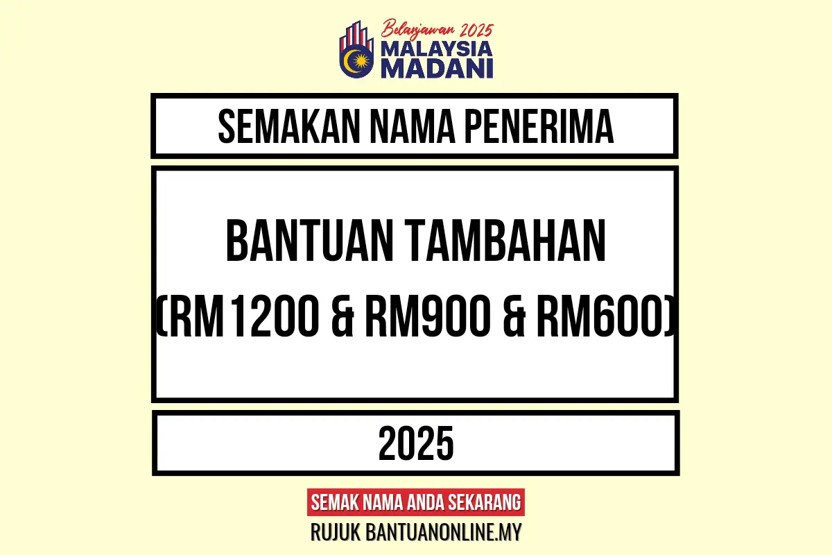 SEMAKAN NAMA PENERIMA BANTUAN TAMBAHAN 2025