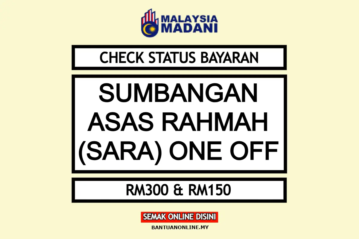CHECK BAYARAN SUMBANGAN ASAS RAHMAH