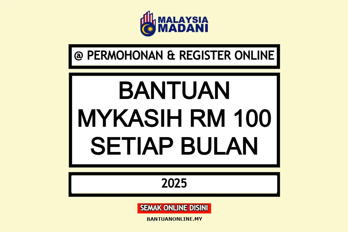 PERMOHONAN MYKASIH RM100
