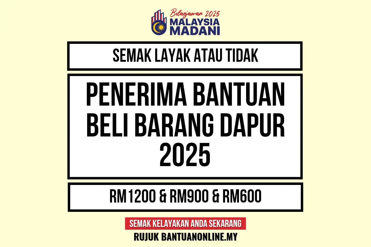 BANTUAN BELI BARANG DAPUR 2025