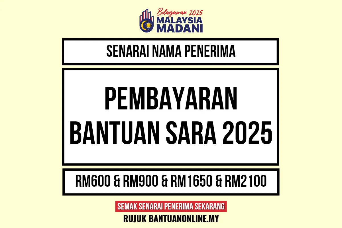 PEMBAYARAN BANTUAN SARA 2025