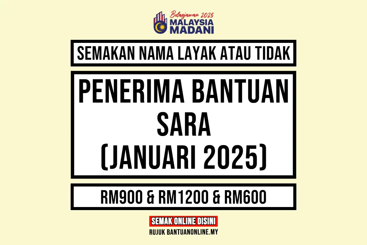 SARA 2025 BILA BAYAR