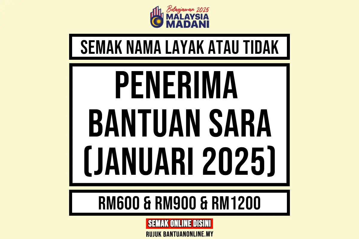 SARA 2025 BILA BAYAR