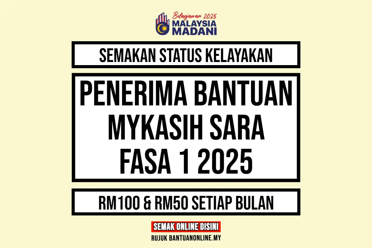 SEMAKAN BANTUAN MYKASIH ONLINE