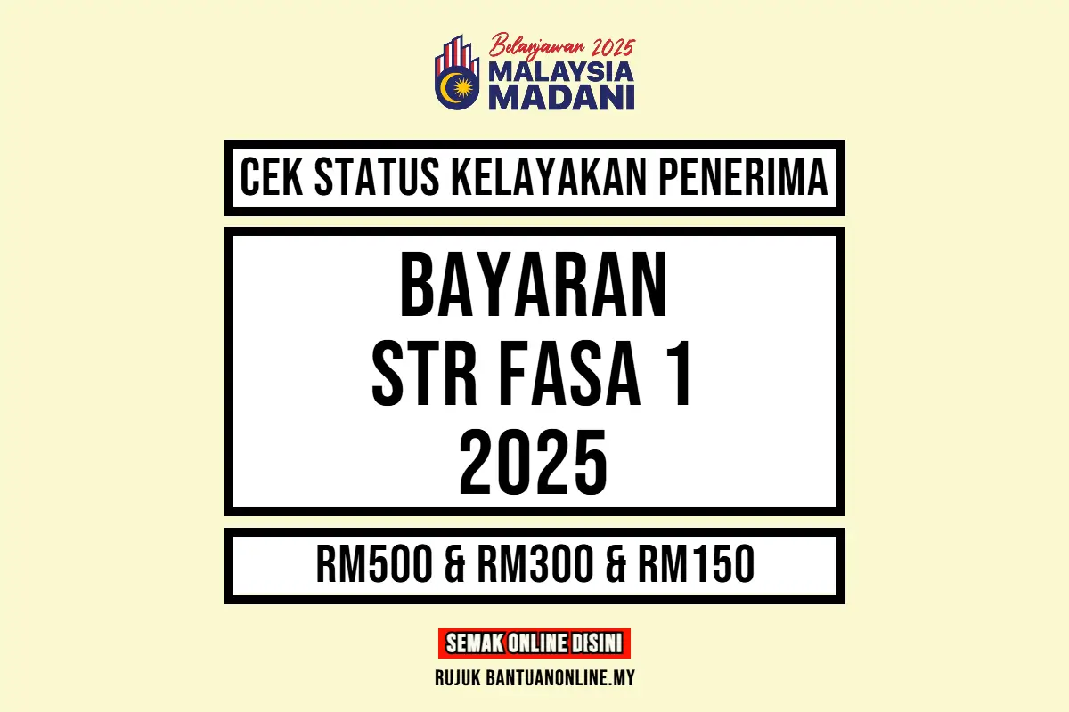 SEMAKAN STATUS STR FASA 1
