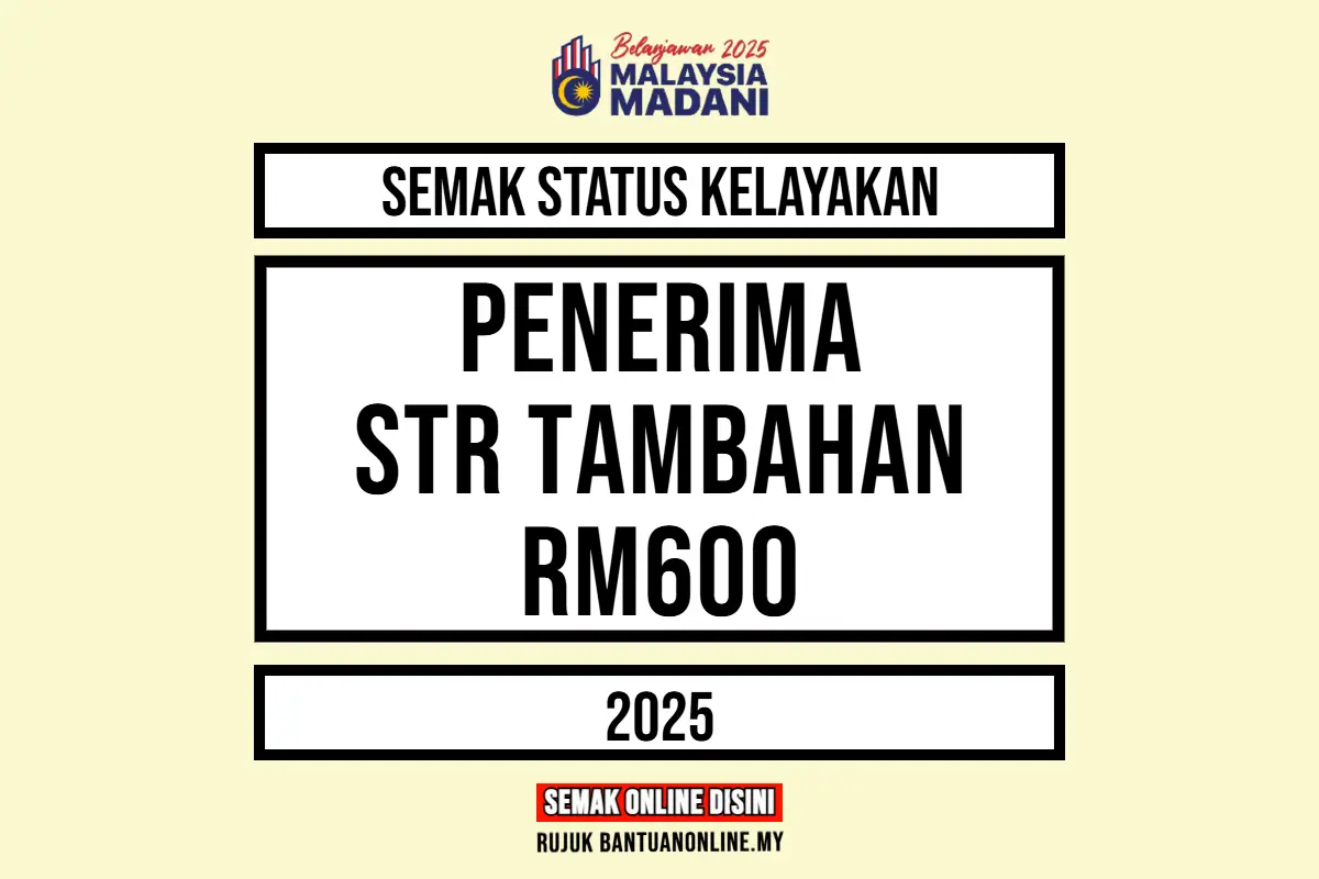 SEMAKAN STR TAMBAHAN RM600