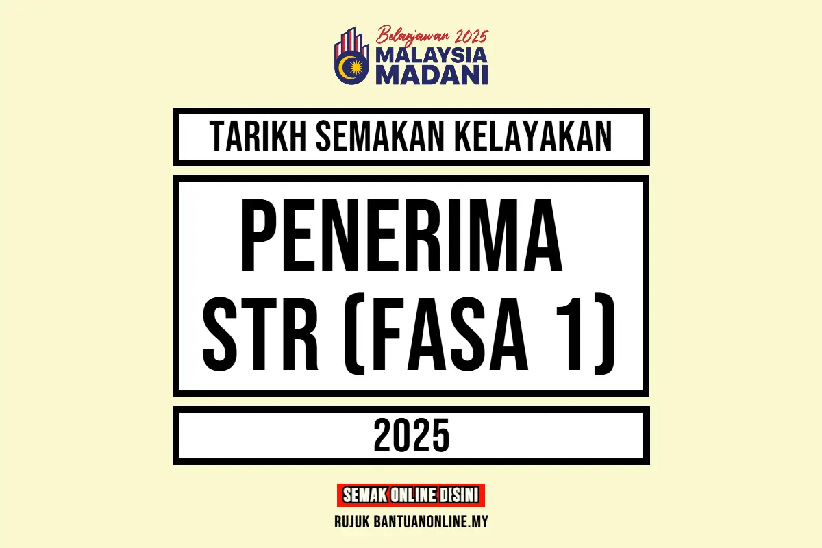 TARIKH SEMAKAN STR 2025