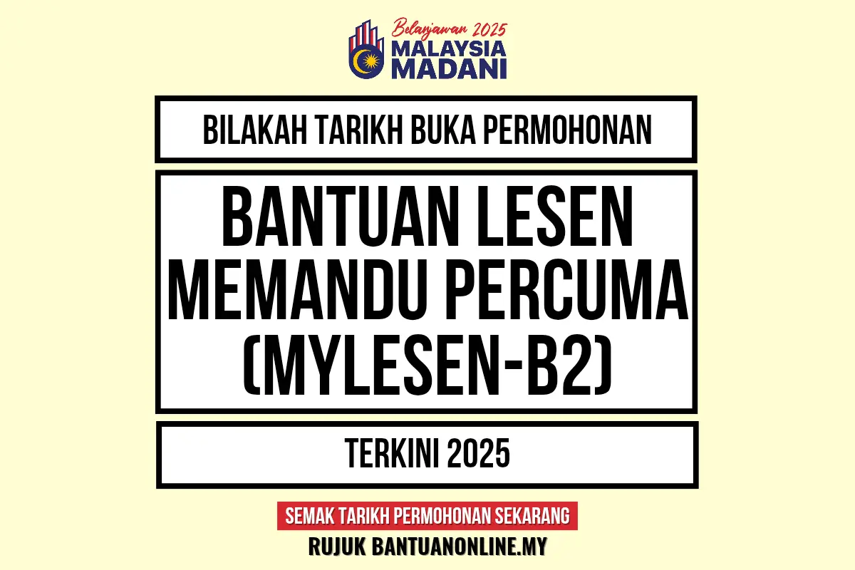 BILAKAH PERMOHONAN LESEN PERCUMA 2025