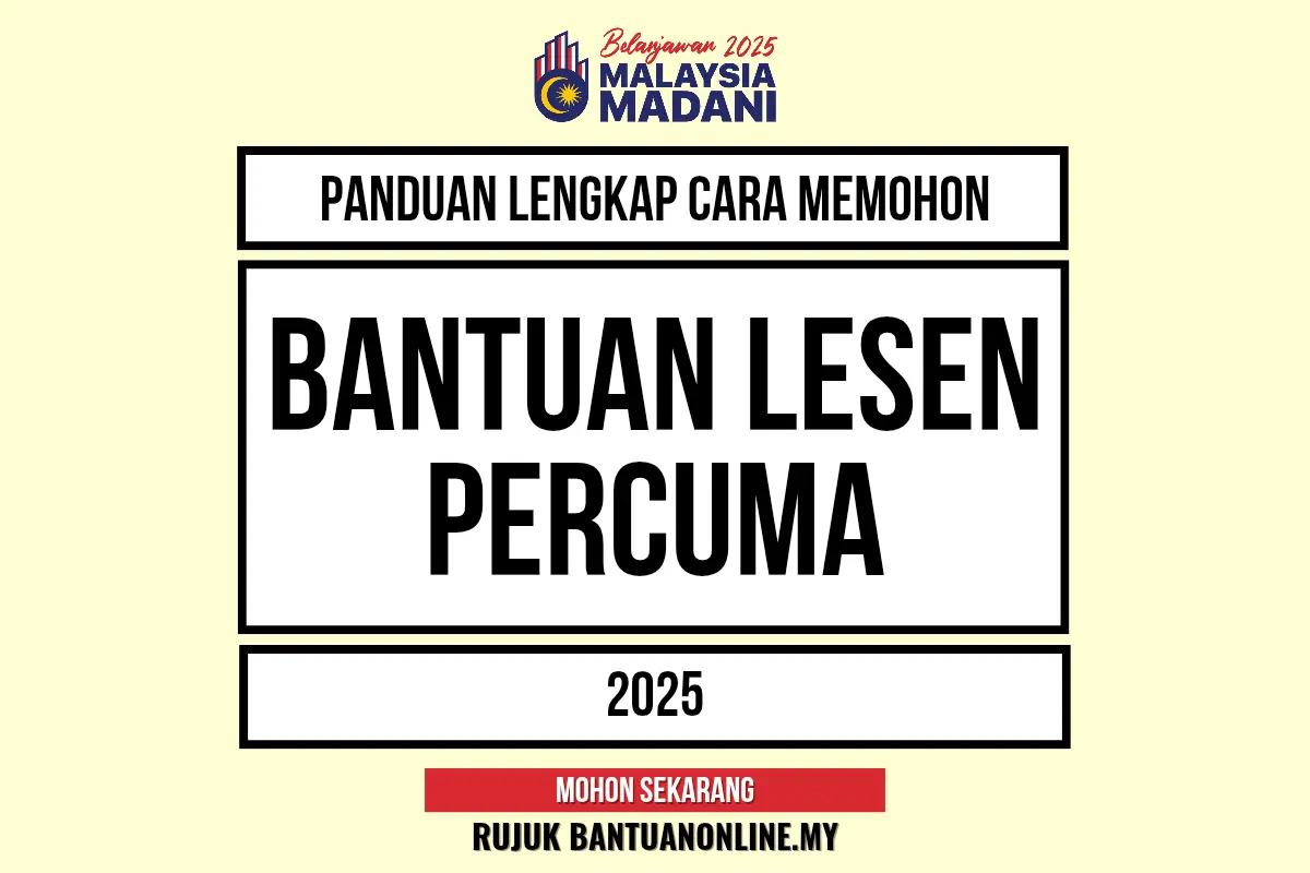 PERMOHONAN LESEN PERCUMA ONLINE 2025