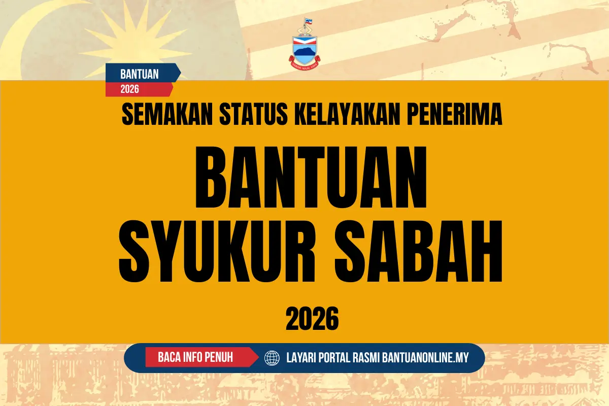 CEK BAYARAN BANTUAN SABAH