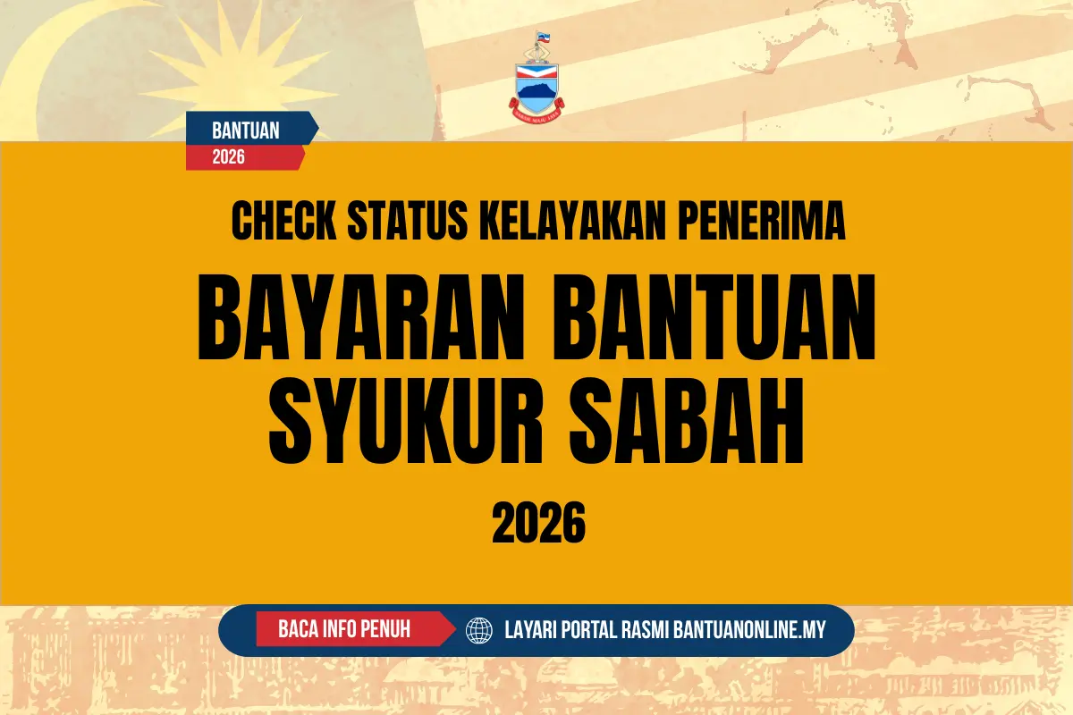 CHECK BAYARAN BANTUAN SABAH