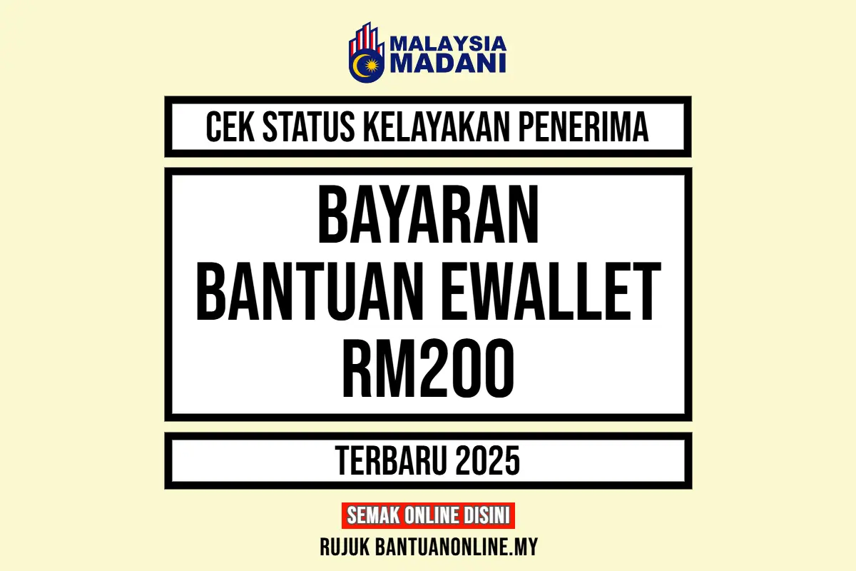 EWALLET RM200 2025 PEMBAYARAN