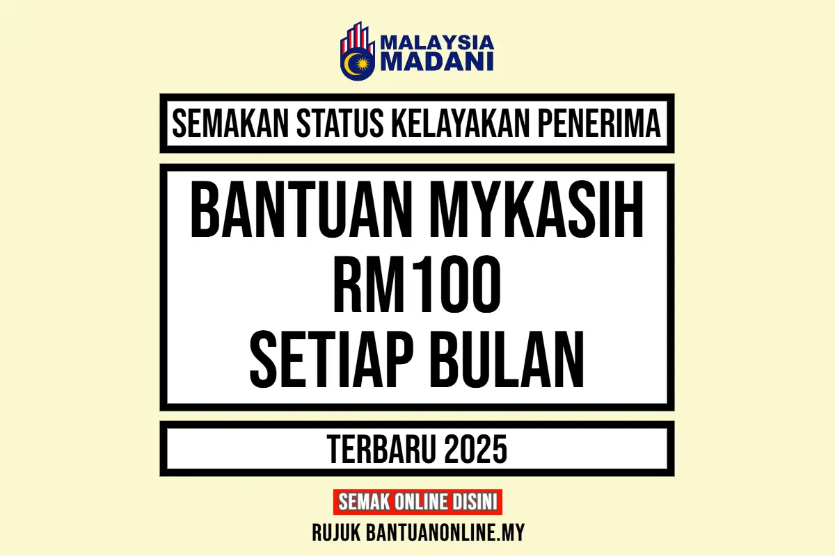 BANTUAN MYKASIH 2025 RM100