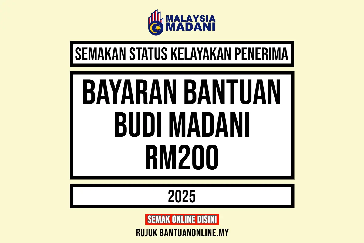 BAYARAN BANTUAN BUDI MADANI