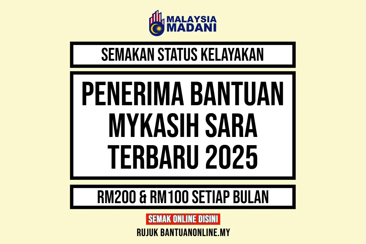 SEMAKAN BANTUAN MYKASIH SARA 2025