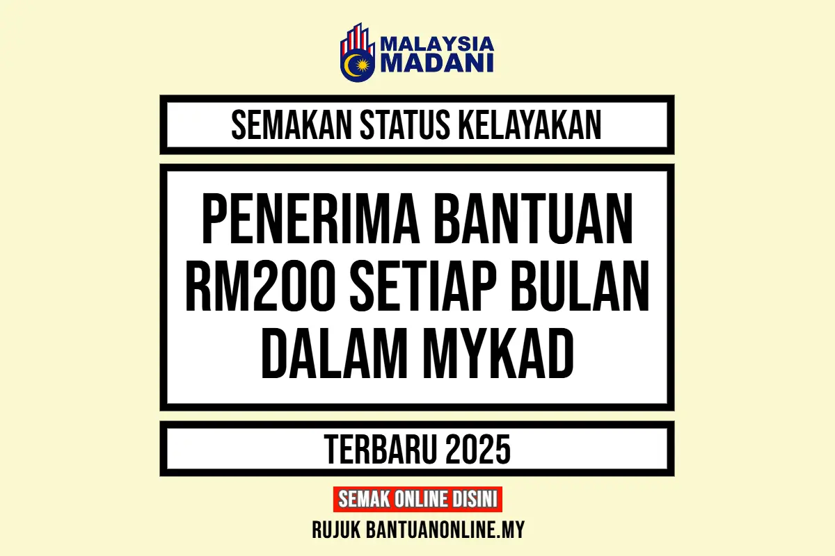 BANTUAN 200 MYKAD 2025