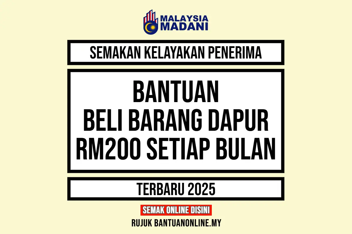 BANTUAN BARANG DAPUR RM200