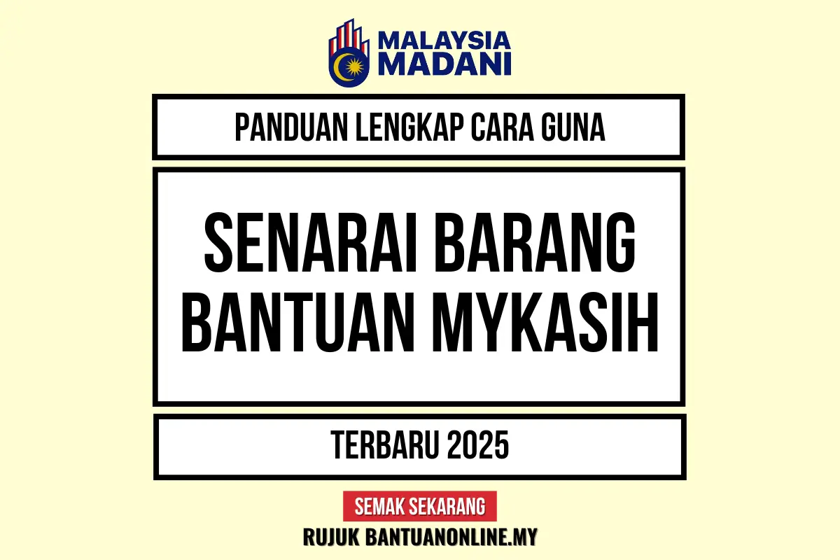 senarai barang mykasih