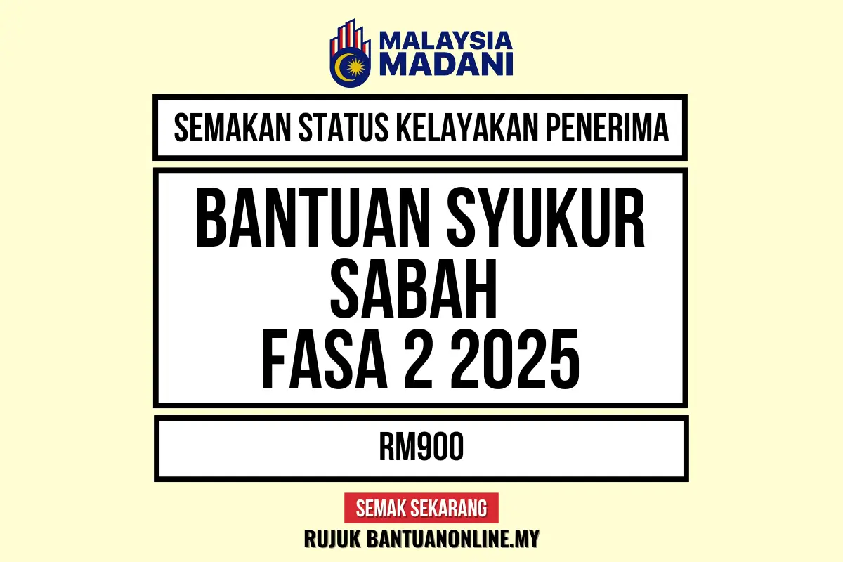 BANTUAN SYUKUR SABAH 2025