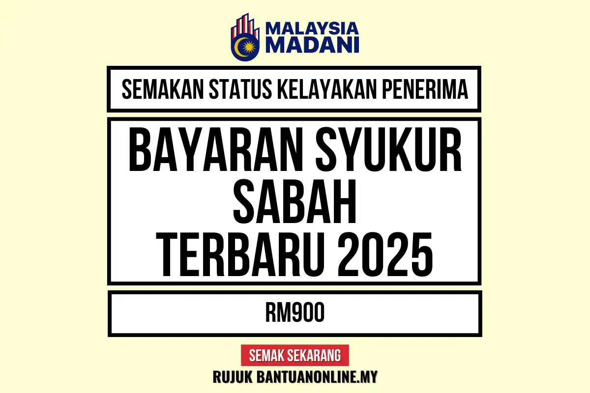 LOGIN BANTUAN SYUKUR SABAH 2025