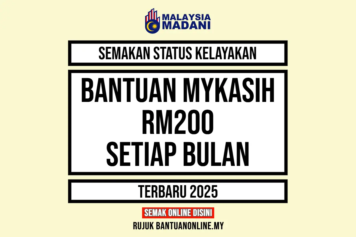 SEMAK BANTUAN MYKASIH RM200