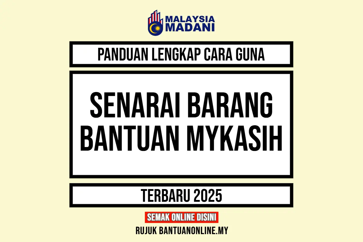 SENARAI BARANG MYKASIH 2025