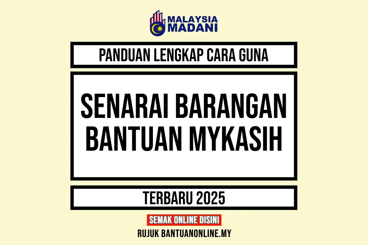 SENARAI BARANGAN MYKASIH 2025