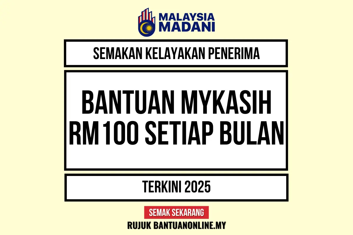 BANTUAN MYKASIH 100 2025