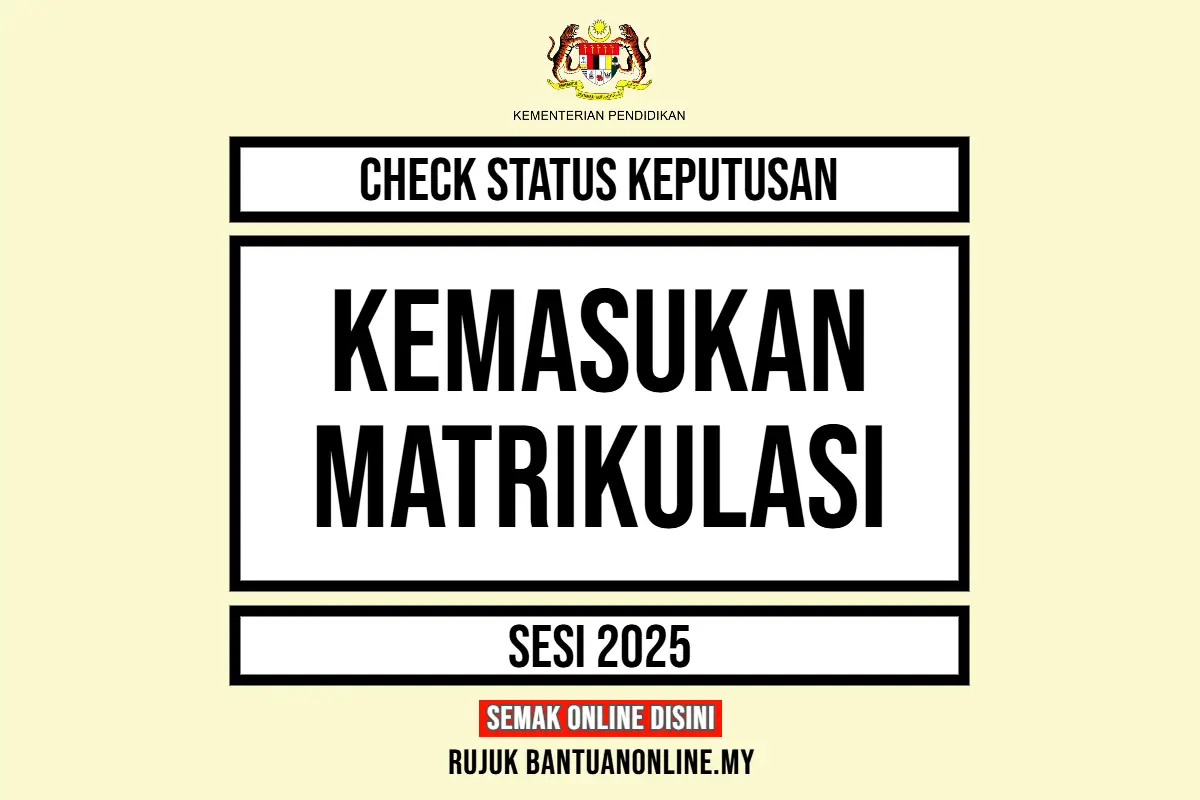 KEPUTUSAN MATRIKULASI LOGIN