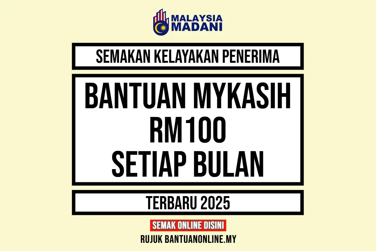 SEMAK BANTUAN MYKASIH 100