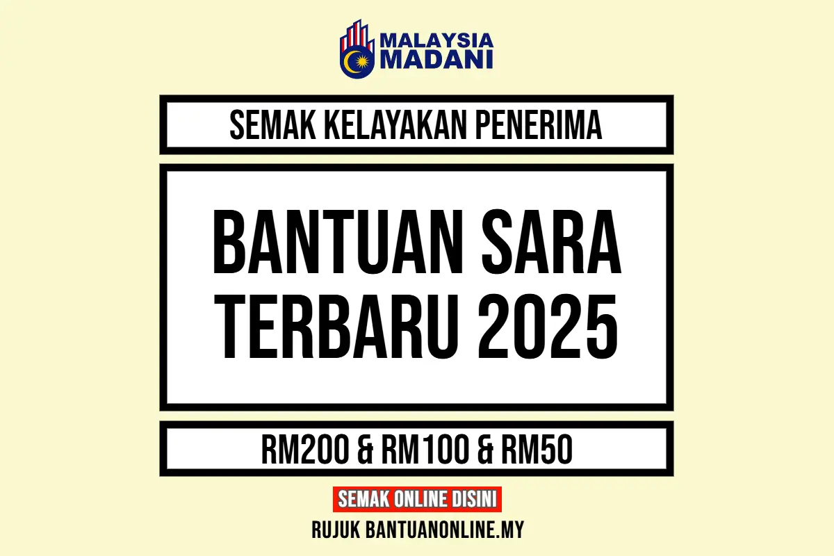 SEMAKAN STATUS SARA 2025 KELAYAKAN SAMA ADA LAYAK ATAU TIDAK
