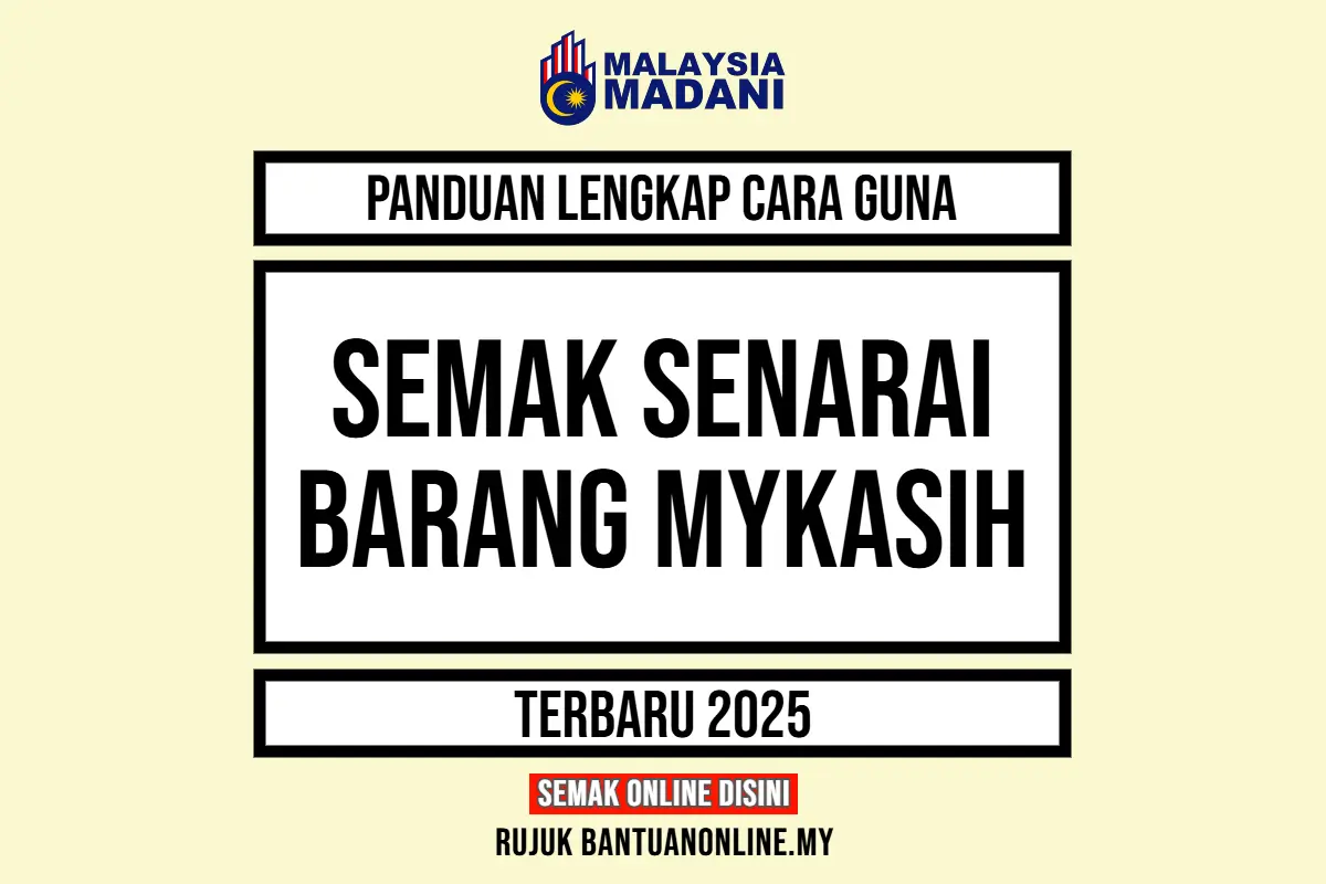 SENARAI BARANGAN MYKASIH RM100