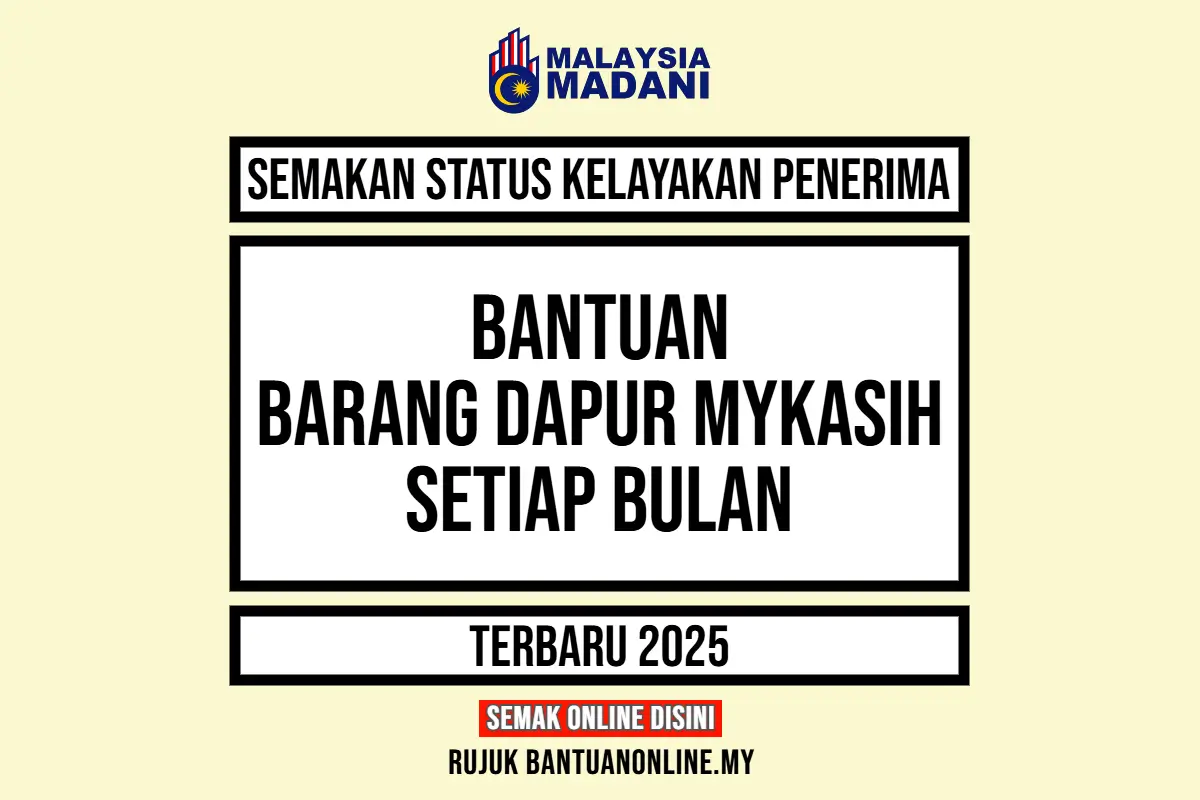 BANTUAN BARANG DAPUR 2025 ONLINE