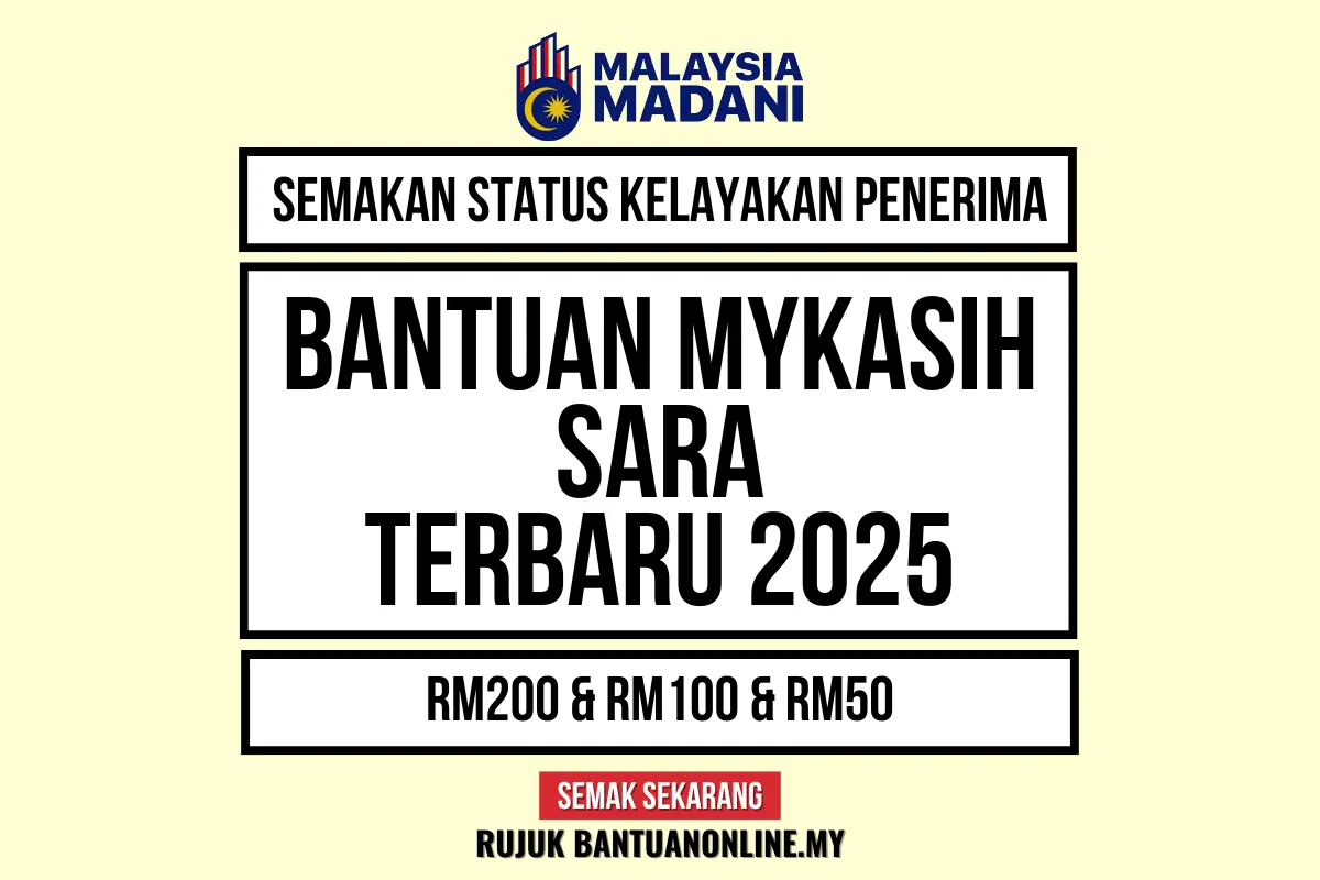 MYKASIH SARA SEMAKAN 2025 ONLINE