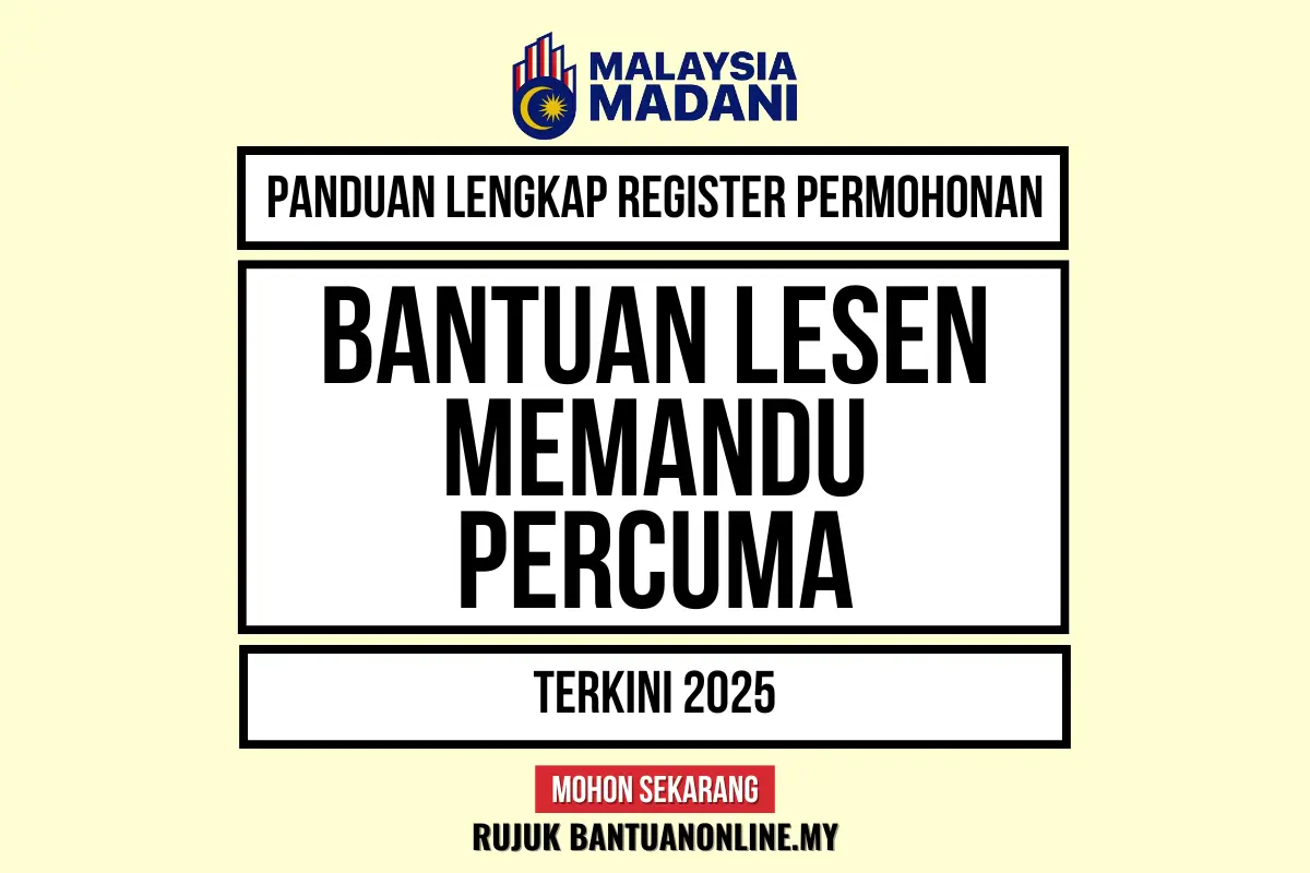 PERMOHONAN LESEN MEMANDU PERCUMA ONLINE 2025