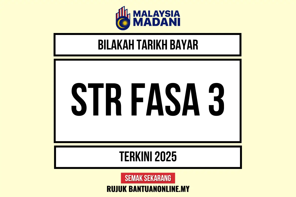 TARIKH BAYAR STR 2025