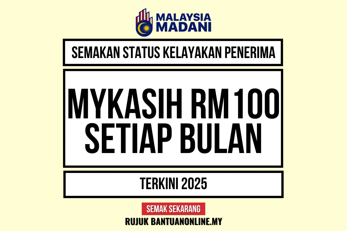 MYKASIH 100 SETIAP BULAN