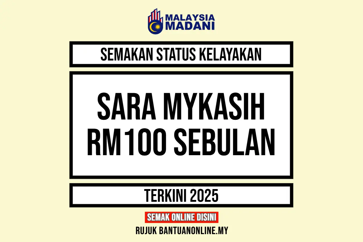 SARA MYKASIH RM100 SEBULAN