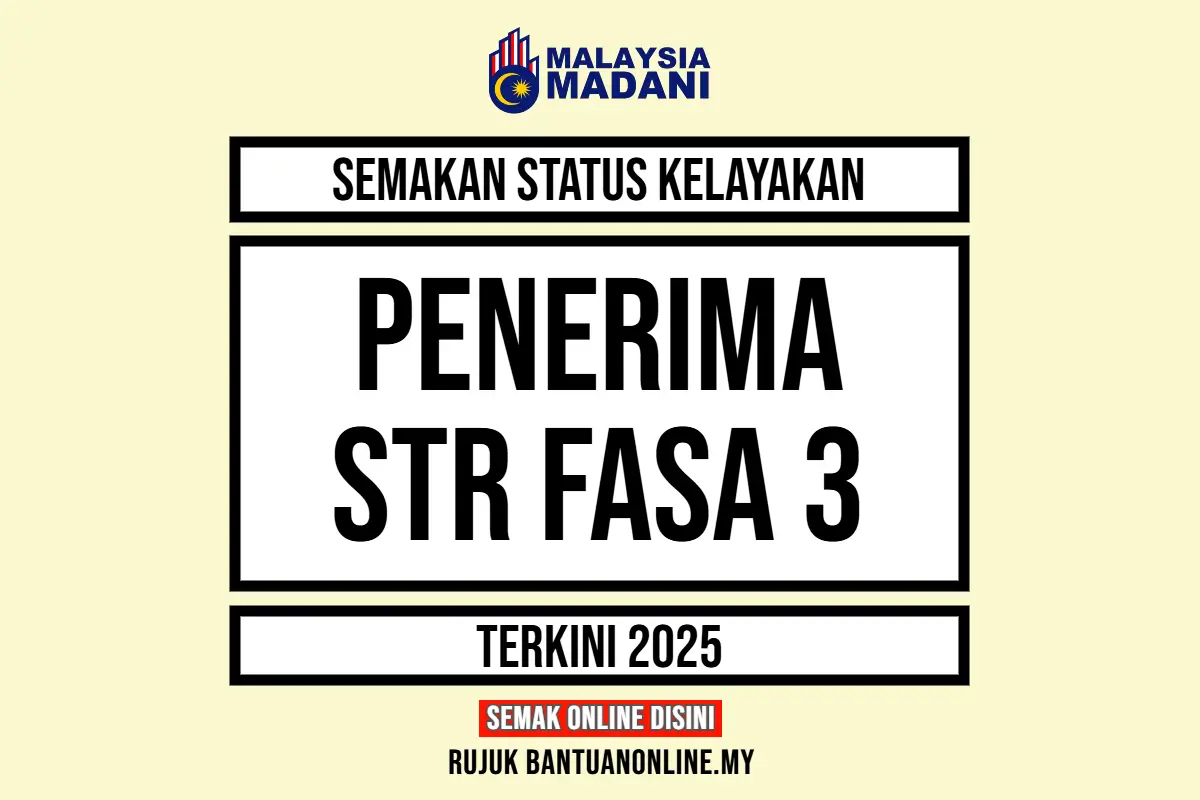 SEMAKAN STATUS STR FASA 3