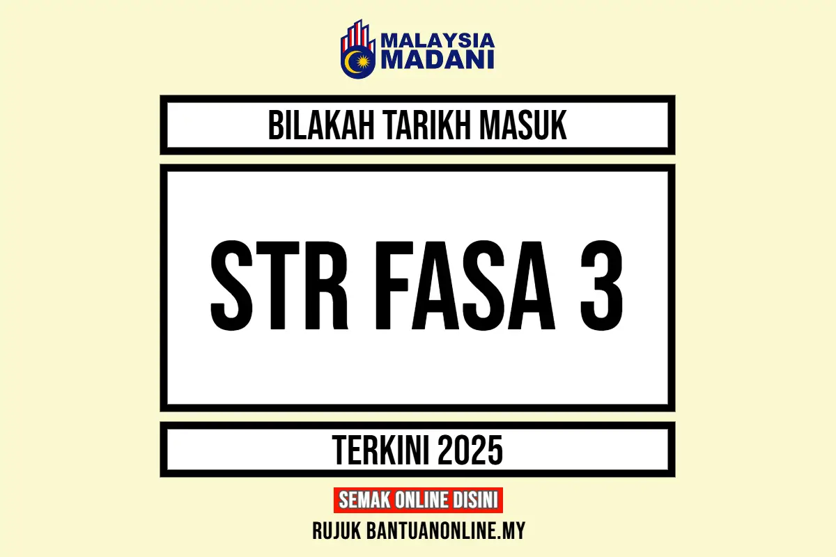 TARIKH MASUK BANTUAN STR 2025