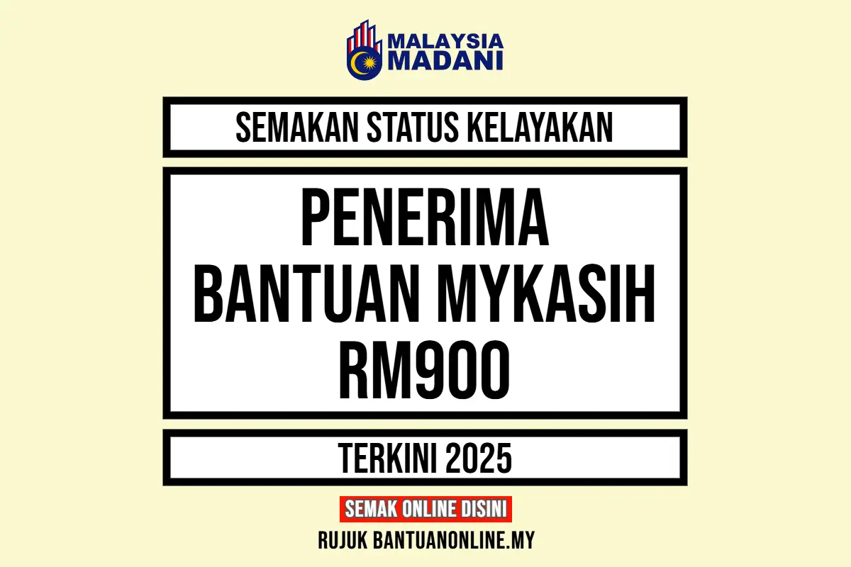 BANTUAN MYKASIH RM900