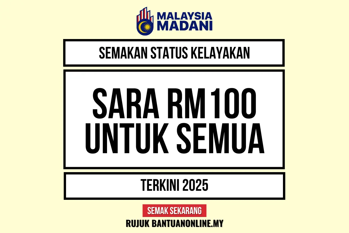 SARA RM100 UNTUK SEMUA