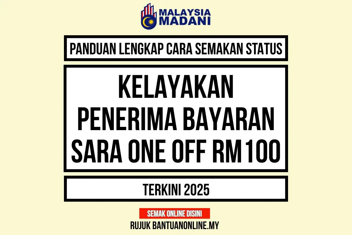 CARA SEMAKAN SARA ONE OFF