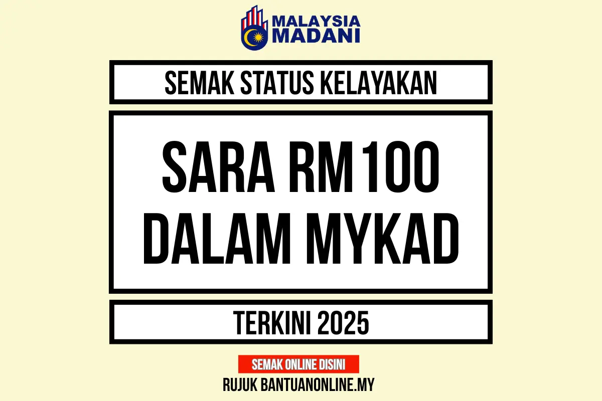 SARA RM100 DALAM MYKAD