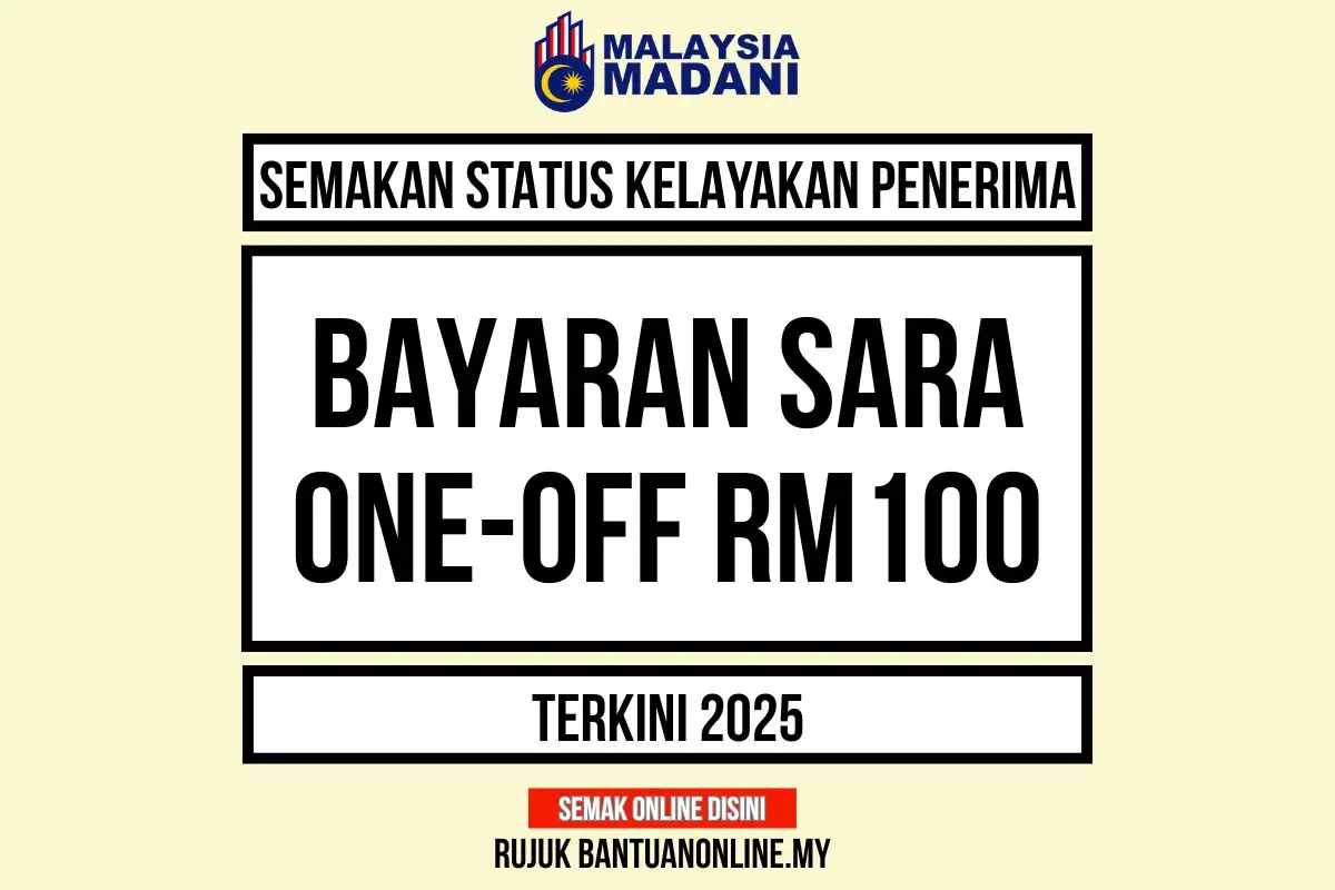SEMAKAN RM100 ONE OFF
