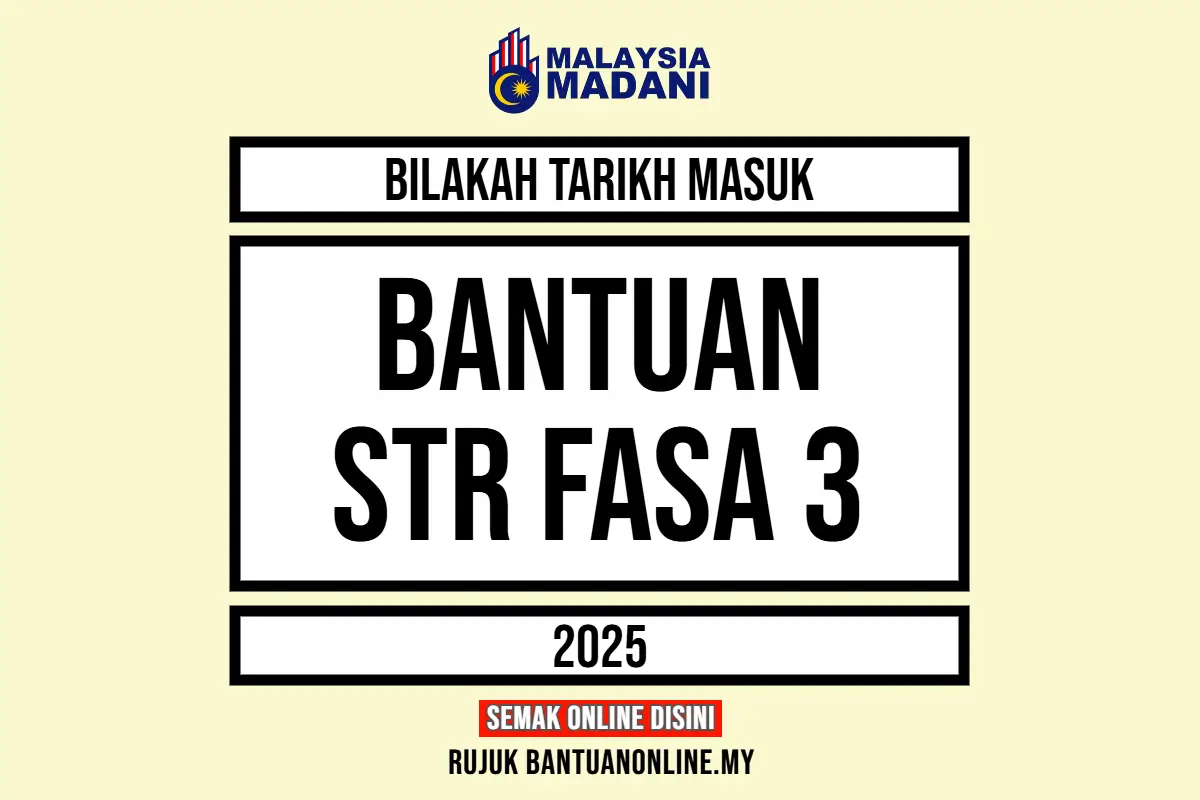 TARIKH BAYARAN DUIT STR