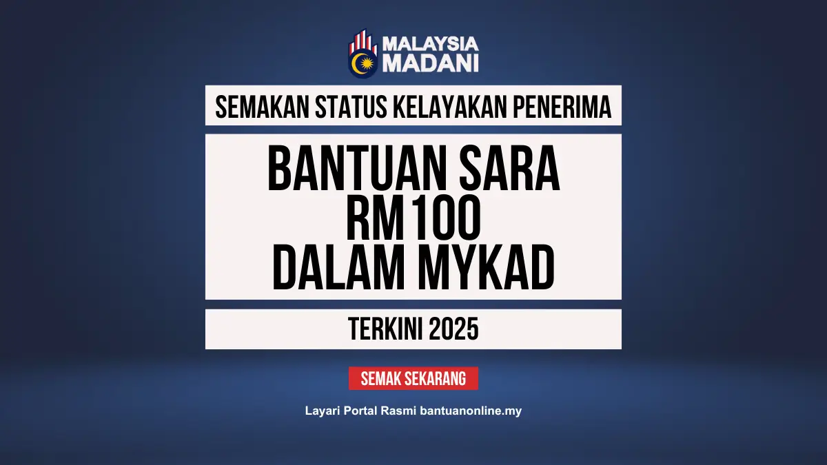SEMAKAN BANTUAN 100 SARA