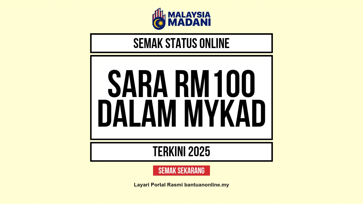 SEMAK STATUS SARA 100