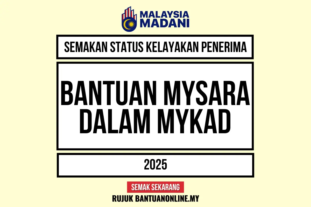 SEMAKAN STATUS MYSARA DALAM MYKAD